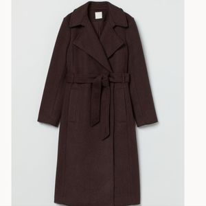 H&M Winter Tie Belt Coat Size XXS